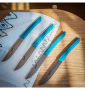 Steakmesser-Set 4-tlg. Color blu petrolio