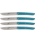 Steakmesser-Set 4-tlg. Color blu petrolio
