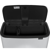 M&uuml;lleimer Bo Touch Bin weiss, 11 + 23 L