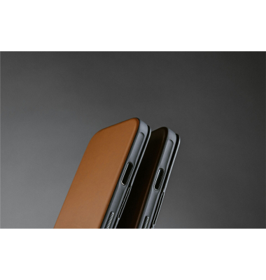Modern Leather Folio iPhone 17 Pro English Tan