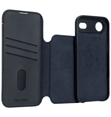 Leather Detachable Wallet iPhone 17 Air Navy Shadow