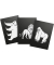 Leuchtendes Wandbild 3er-Set Tiere