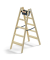 Stehleiter 8768501, braun, Holz