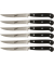 Adhoc Glossy Black Steak Set 6-tlg. gezackt