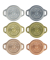 Mini Cocotte Set 6-tlg. rund, Keramik, mehrfarbig
