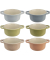 Mini Cocotte Set 6-tlg. rund, Keramik, mehrfarbig