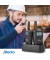 Walkie Talkie 2er Set 10 km Reichweite, Schwarz