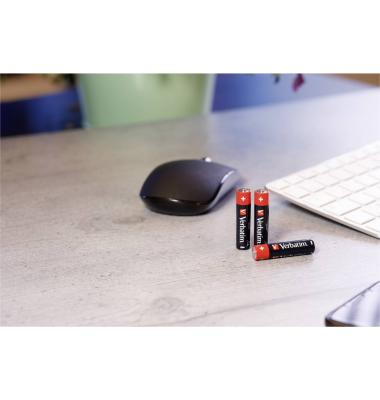 1x24 Verbatim Alkaline Batterie Micro AAA LR 03 PVC Box 49504