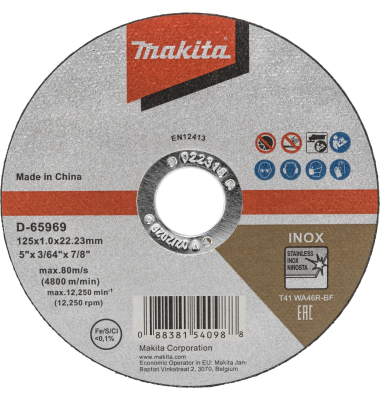 D-65969 Trennscheibe 125x1,0mm INOX