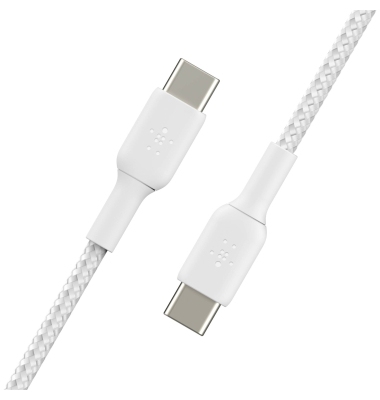 USB-CUSB-C Kabel 1m ummantelt, wei&szlig; CAB004bt1MWH