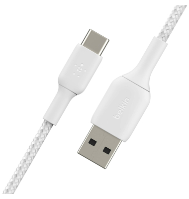 USB-CUSB-A Kabel 15cm ummantelt, wei&szlig; CAB002bt0MWH