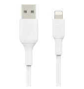 Lightning LadeSync Kabel 15cm, PVC, wei&szlig;, mfi zert.