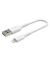 Lightning LadeSync Kabel 15cm, PVC, wei&szlig;, mfi zert.