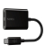 RockStar USB-C Audio- und Ladeadapter, schwarz F7U081btBLK