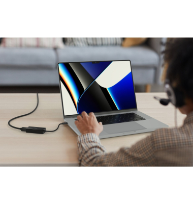 USB-C auf 2,5GB Ethernet- Adapter, schwarz INC012btBK