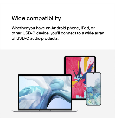 RockStar USB-C Audio- und Ladeadapter, wei&szlig; F7U081btWH