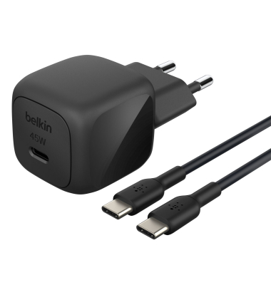 BOOST Charge USB-C 45W PD PPS+USB-C Kab.sw.WCA013kq1MBK-B6