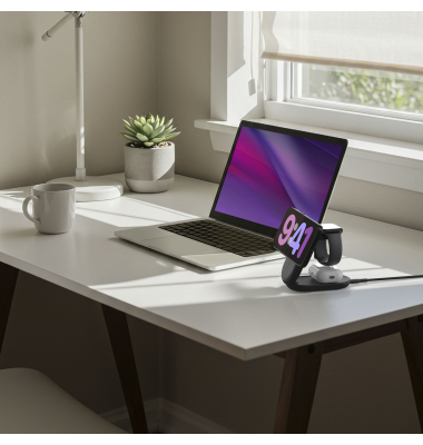 UltraCharge 25W Qi2 magn. 3-in-1 Lad.klappb.sw. WIZ037kqBK