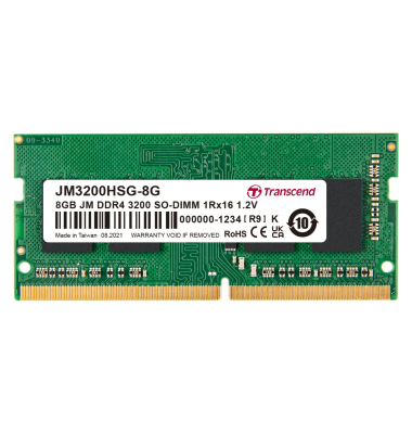 JetRAM DDR4 8GB SO-DIMM 3200