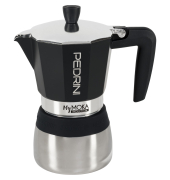 Kaffeemaschine 02CF096, silber/blau, 6 Tassen