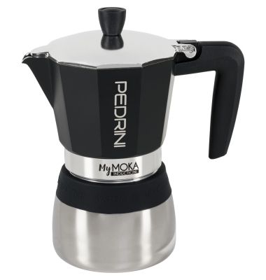 Kaffeemaschine 02CF096, silber/blau, 6 Tassen