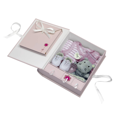 Fotobox FB-148-R, mit Deckel, au&szlig;en 27x2,8x24,3cm rosa