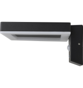 LED Solar Wandleuchte Square schwarz