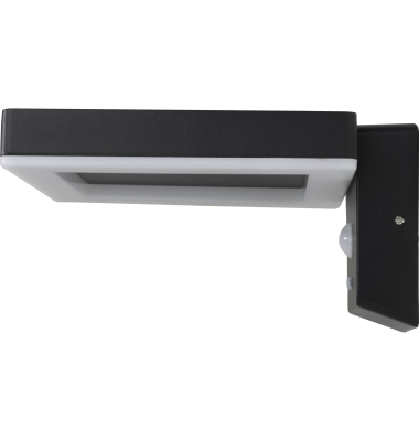 LED Solar Wandleuchte Square schwarz