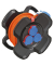 Kabeltrommel 1169730101, 10m, 5-fach, orange