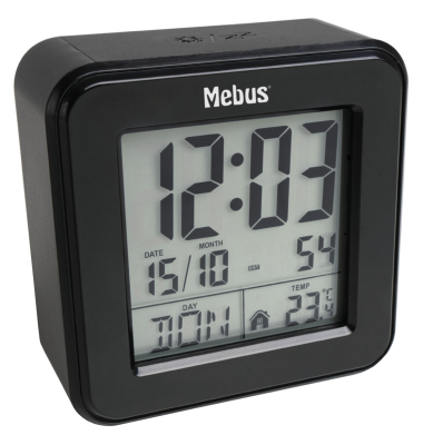  Wecker 25595, schwarz