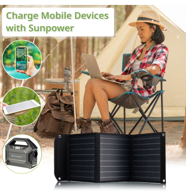 Mobile Solar Panel 40W mit USB