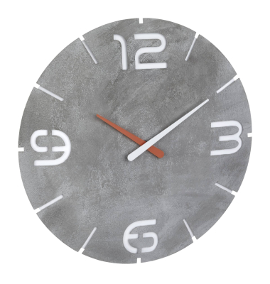  Wanduhr 60.3536.15, grau/wei&szlig;