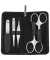 Manik&uuml;re Pedik&uuml;re Set 5tlg. mit Nagelschere, Leder