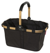 Einkaufstasche Carrybag, Gold/Black, BK7041, 22 Liter, au&szlig;en 48x29x28cm, Polyester, schwarz/gold