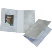 1x100 Daiber Passbildmappen Wolkendesign grau 3,1x4,2cm
