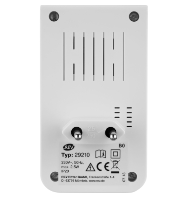 LED Steckleuchte mit Bewegungsmelder 2,5W wei&szlig;