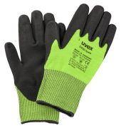 Schnittschutzhandschuhe, schwarz/gelb