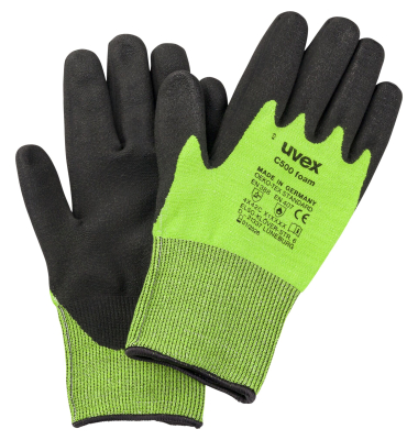 Schnittschutzhandschuhe, schwarz/gelb