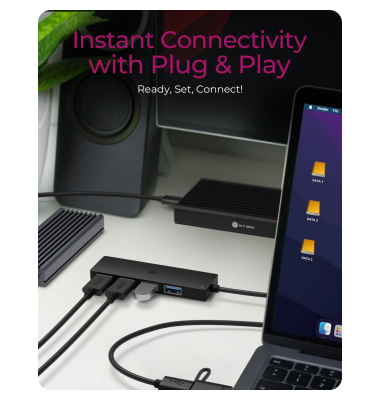 IB-HUB1424-C3 4-Port USB Type-A Hub