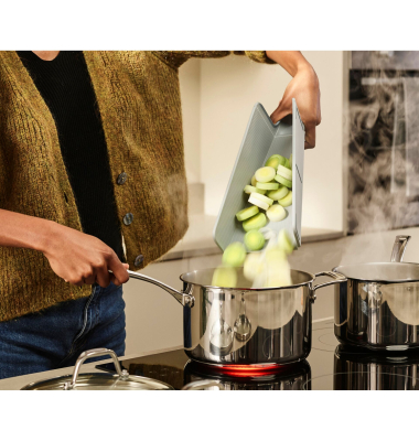 Chop2Pot Plus blau Faltbares Schneidebrett