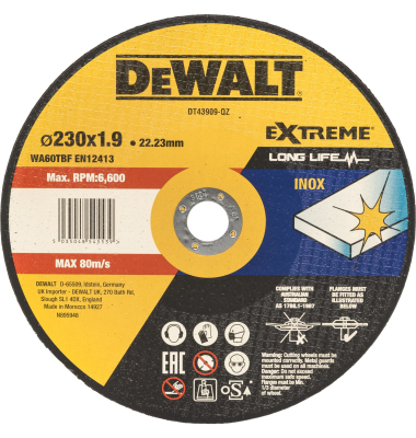 DT43909-QZ Metall-Trennscheibe 230mm