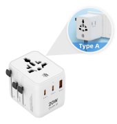 World Travel Plug 20W White