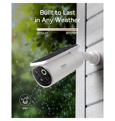 Security S1 Pro Outdoor Dual Kamera 3K Kit Wei&szlig; EU