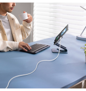 Silky Series Ladekabel USB auf iP 2.4A 2m Wei&szlig;