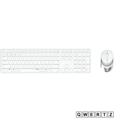 9850M Wei&szlig; QWERTZ Kabelloses Multi-Mode-Deskset