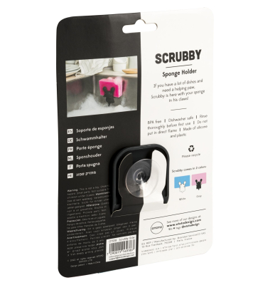 Scrubby Grau Schwamm Halter