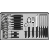 Swiss Modern Besteck-Set 24 tlg. Schwarz