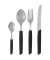 Swiss Modern Besteck-Set 24 tlg. Schwarz