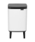 M&uuml;lleimer, 4 Liter, Stahl, KunststoffTragegriff Deckel Einsatz Griffrand