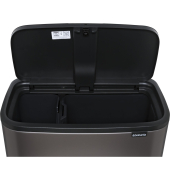 M&uuml;lleimer Bo Touch Bin Platinum, 11 + 23 L